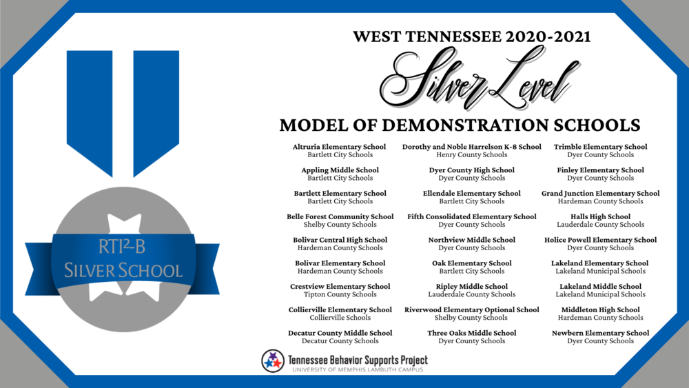 RMS Named a Silver Level Model of Demonstration School 