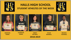 HHS Announces Student Athletes of the Week