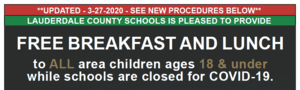 **UPDATED 3-27-2020** LCS to Provide Free Lunch & Breakfast During COVID-19 School Closure