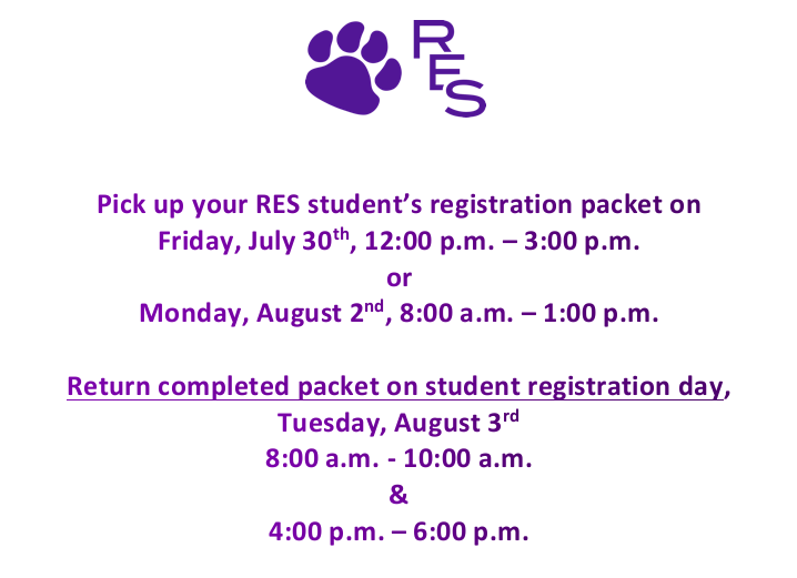 RES Registration Packets