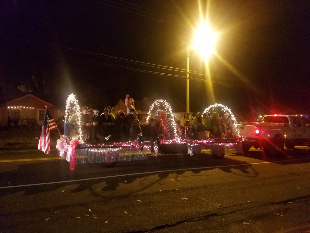 RHS Students from JROTC, Band, FFA, and Miss Ripley participated in the Ripley Christmas Parade.